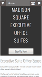 Mobile Screenshot of madisonsquareofficesuites.com